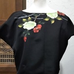 送料無料❗️着物リメイクブラウス