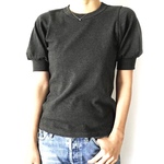 形にこだわった 大人のギャザー袖Tシャツ【サイズ・色展開有り】
