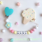 ミントミックス【おもちゃホルダー】単品  お名前入り◡̈♥︎出産祝い＊ミントミックス＊