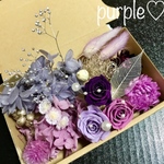 パープルローズ ハーバリウム花材セット