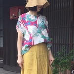 着物リメイク 夏着物ブラウス