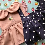 【新作/オーダー】イニシャル刺繍のガーリーコーデ