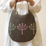 oval bag *⚮* ミナペルホネンファブリック ringo *⚮*