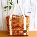craft-na-3さま ご予約品＊かごプリントバッグ(アイボリー)