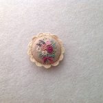 フェルトと刺繍のバラの花束針刺しB