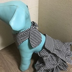 dogクールエプロンワンピースギンガムチェック柄