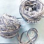 Damage denim-lot3☆引き揃え糸