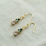 青のしずくキラキラピアス/イヤリング