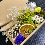ミモザon花かんざしパーフェクト ハーバリウム花材ドライフラワー 花材セット