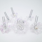 髪飾り∮～透華6点セットⒼシルバー～∮　白無垢…色打掛…和装…ウエディング…結婚式…成人式…卒業式
