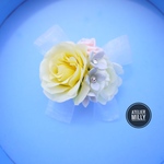  ♡再販♡【キッズ 浴衣 発表会 結婚式 卒園式 入学式】バラをオーガンジーリボンで、結んで❤コサージュ✨髪飾り✨子供