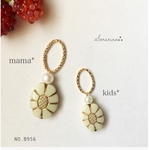 No.B956 親子お揃い♡フラワー⑅︎◡̈︎＊リンク ピアス / イヤリング