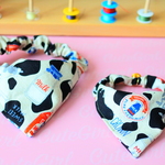 🐱こねこサイズのうし柄バンダナ🐄🎀Sサイズ 19cm