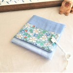 数量限定*大人乙女のちょっと上品なパッチハンカチ*Libertyflower*strawberry