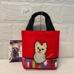 hさまオーダー品・ヨーキーちゃんおさんぽトートバッグ