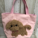ワンちゃんトートバッグ(ピンク)'