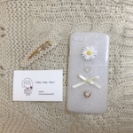 ❤︎ホワイトマーガレットiPhone case