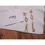 gold parts ×  chain  earring ゴールドパーツ×チェーンイヤリング