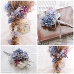 2点set♡ヴィンテージピンクパープルヘッドドレス＊ブートニア