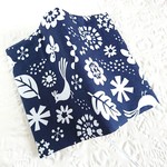 ≪再販≫【新書size】北欧風トリと花のブックカバー