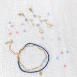 スワロフスキーの流星ピアスとブレスレット