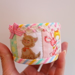 hana*ハンドメイド☆パッチワークの小さな小物入れ♪ねこちゃん