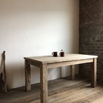 ダイニング　テーブル　ワークデスク　カフェ　作業台　古材  新品