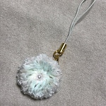 刺繍糸 花 ストラップ キーホルダー チャーム