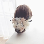 結婚式＊アンティークホワイトの髪飾り③