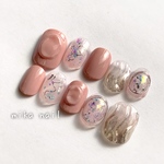 でこぼこネイル＊赤血球ネイル＊ニュアンスネイル
