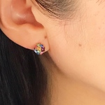 星くずの小さなチタンピアス