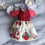 サンボンネットスーのワンピース（オビツ11・ねんどろいどどーるサイズ）