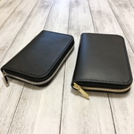 受注製作 長さを選べる栃木レザーラウンドファスナーミドルウォレット  