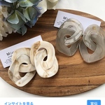 アクリルチェーンピアス