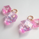 鉱石のピアスor イヤリング🌼 レジン  鉱石レジン 鉱石 