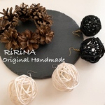 大ぶり✺BIGなラタンball piece (White)