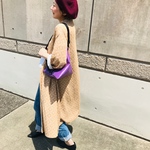 SALE!!綿ニットの柔らかロングガウン。送料無料。