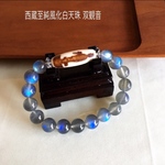 高級 至純風化白天珠 双観音 Premium#sh010