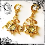 ★購入可★【レジン作品】六芒星キーホルダー