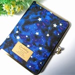 　幻想流れ星　蓄光★　がま口　母子手帳　通帳　お薬手帳　カバー