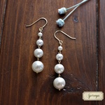 14kgf＊揺れる＊シェルパール（貝パール）＊ピアス