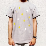 〔ふわり〕しずくＴシャツ🍋 ライトグレー｜イエロー｜ホワイト