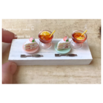 ミニチュアフード★ショートケーキ&レモンティーのセット☆