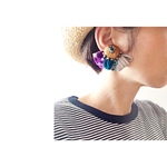 ethnicボヘミアン刺繍ピアス/イヤリング
