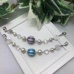巻き玉とコットンパールの羽織り紐