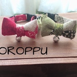 和柄の猫ちゃん首輪