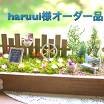 haruui様オーダー品☆木箱の中のミニチュアガーデン