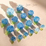 【再販】〜和菓子風〜紫陽花寒天のピアス＊中サイズ＊