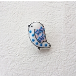 とり刺繍ブローチ(オーダーです)