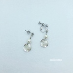 circle×wave コットンパール ピアス/イヤリング
